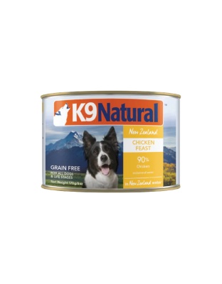 K9 Natural Canned Chicken Feat 6oz. (Case of 12)