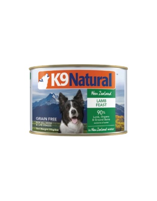 K9 Natural Canned Lamb Feast 6oz. (Case of 12)