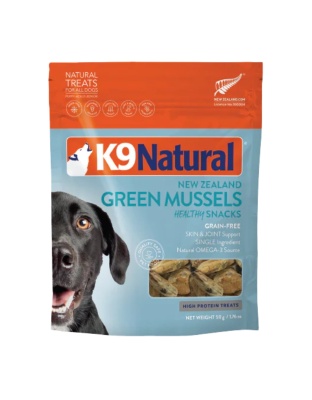 K9 Natural Dog Freeze-Dried Green-Lipped Mussel Snack Treats 1.76oz.