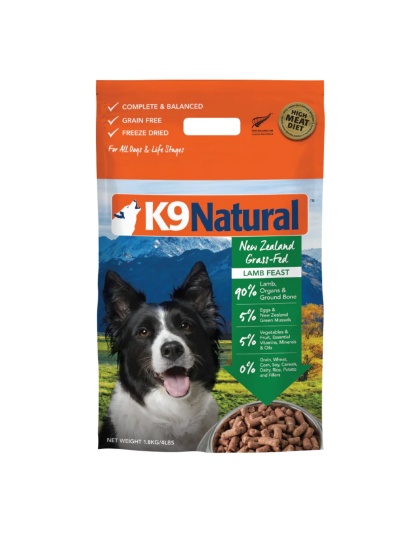 K9 Natural Dog Freeze-Dried Lamb 4Lb