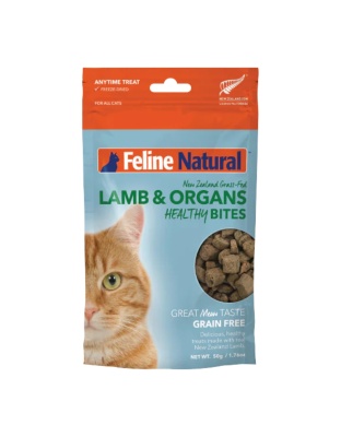 Feline Natural Cat Freeze-Dried Healthy Bites Lamb 1.76oz.