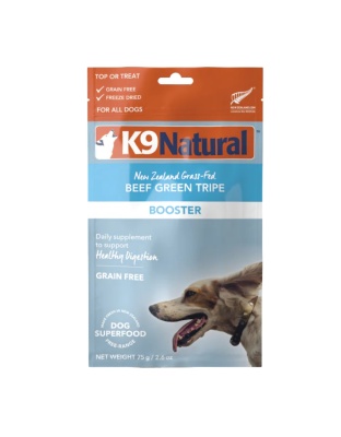 K9 Natural Dog Freeze-Dried Beef Green Tripe Topper 2.6oz.