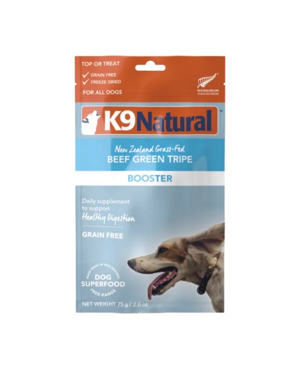 K9 Natural Dog Freeze-Dried Beef Green Tripe Topper 2.6oz.