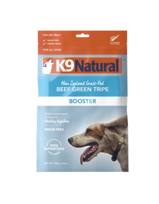 K9 Natural Dog Freeze-Dried Booster Beef Green Tripe 8.8oz.