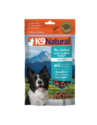 K9 Natural Dog Freeze-Dried Topper Hoki & Beef Topper 3.5oz.