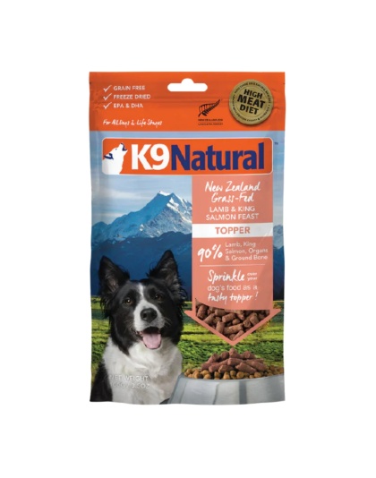 K9 Natural Dog Freeze-Dried Topper Lamb & Salmon Topper 3.5oz.