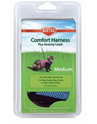 Kaytee Comfort Harness & Stretchy Leash Assorted 1ea/Medium