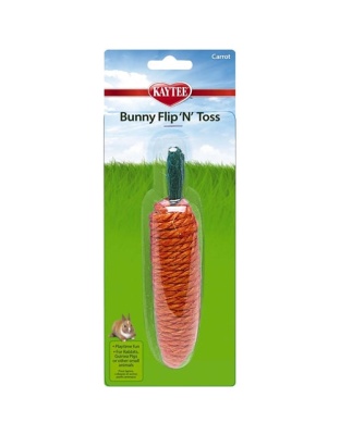 Kaytee Bunny Flip-N-Toss Carrot Toy 1ea/6 in