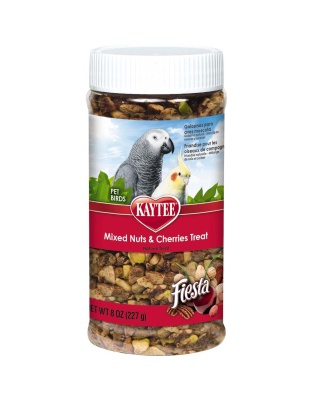 Kaytee Mixed Nuts and Cherries Treat Jar for Pet Birds 1ea/8 oz