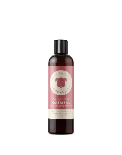Kin+Kid Coat Oatmeal Calm Rose 12oz. Kin Organics Shampoo