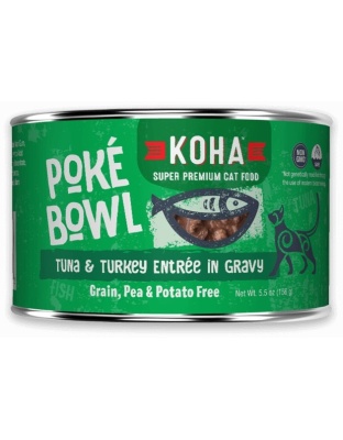 Koha Cat Grain Free Pok?? Tuna & Turkey 5.5oz.(Case of 24)