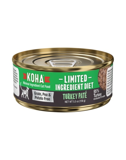 Koha Cat Limited Ingredient Pt Grain Free Turkey 5.5oz.(Case of 24)