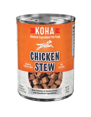 Koha Dog Grain Free Stew Chicken 12.7oz. (Case of 12)
