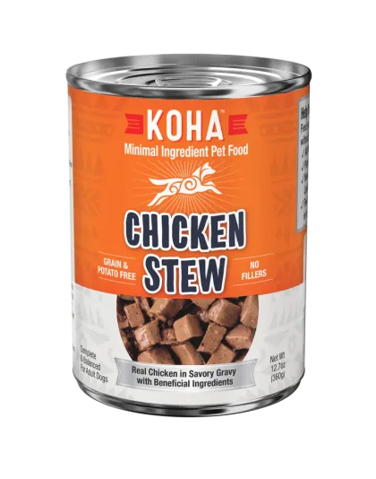 Koha Dog Grain Free Stew Chicken 12.7oz. (Case of 12)