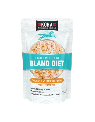 Koha Dog Bland Diet Chicken Rice 12.5oz. (Case of 6)
