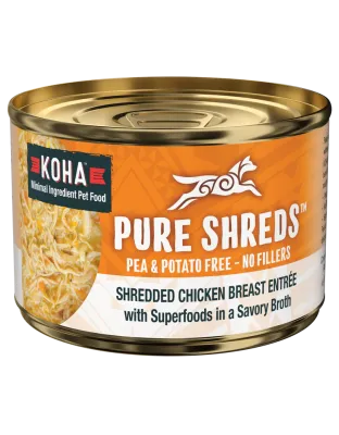 Koha Dog Grain Free Shredded Chicken 5.5oz. (Case of 12)