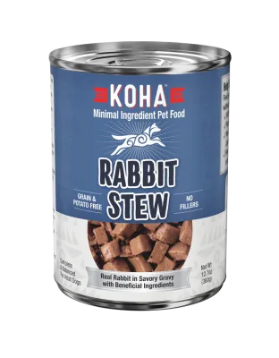Koha Dog Grain Free Stew Rabbit 12.7oz. (Case of 12)