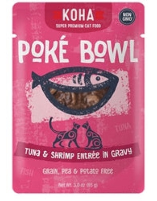 Koha Cat Grain Free Pok Tuna and Shrimp 3oz.(Case of 24)