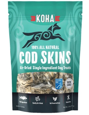 Koha Dog Grain Free Air Dried Cod Skins 2.5oz.