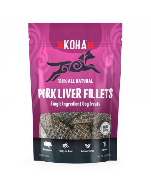 Koha Dog Grain Free Air Dried Pork Fillet 4oz.