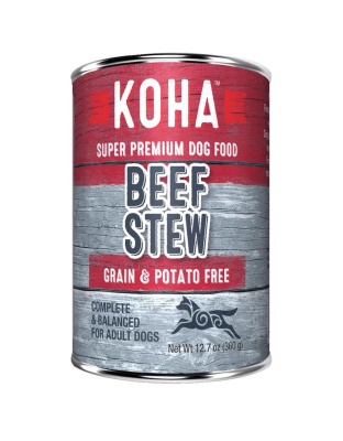 Koha Dog Grain Free Stew Beef 12.7oz. (Case of 12)