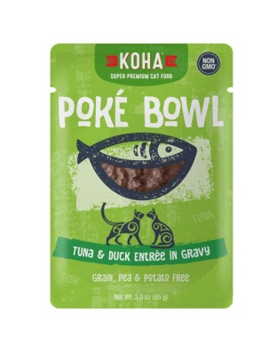Koha Cat Grain Free Pok Tuna and Duck 3oz.(Case of 24)