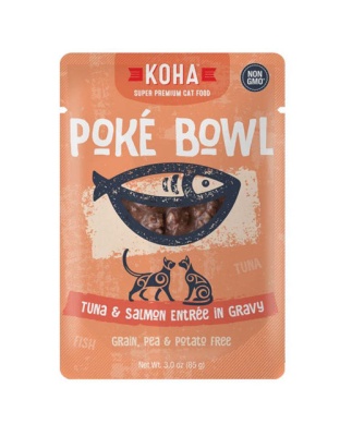 Koha Cat Grain Free Pok Tuna and Salmon 3oz.(Case of 24)