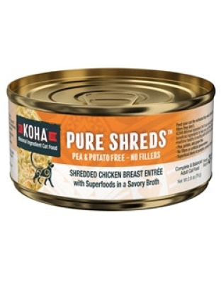 Koha Cat Grain Free Shredded Chicken 2.8oz.(Case of 24)