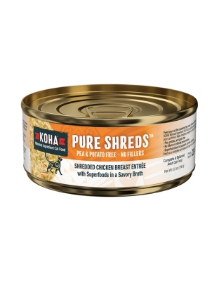 Koha Cat Grain Free Shredded Chicken 5.5oz. (Case of 12)