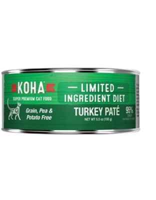 Koha Cat Limited Ingredient Pat Grain Free Turkey 3oz.(Case of 24)