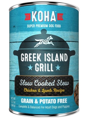 Koha Dog Grain Free Greek Island Stew 12.7oz. (Case of 12)