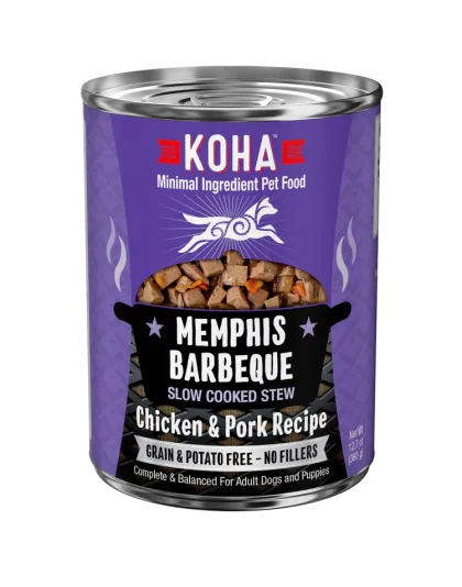 Koha Dog Grain Free Memphis Bbq Stew 12.7oz. (Case of 12)