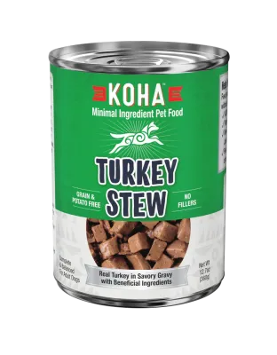 Koha Dog Grain Free Stew Turkey 12.7oz. (Case of 12)