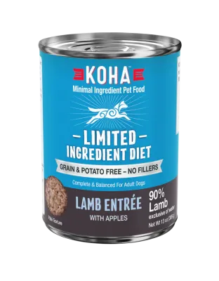 Koha Dog Limited Ingredient Grain Free 90% Lamb 13oz. (Case of 12)