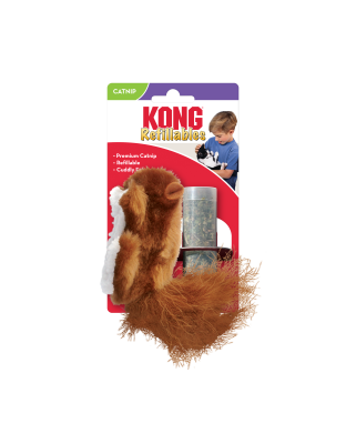 KONG Refillables Catnip Squirrel Cat Toy Brown 1ea/One Size