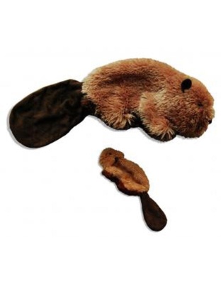 KONG Unstuffed Dog Toy Beaver with Squeaker 1ea/SM