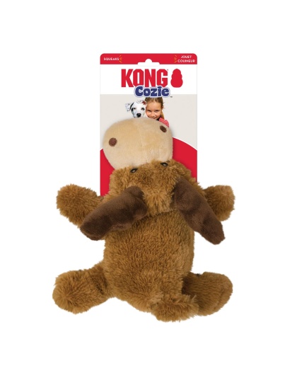 KONG Cozie Marvin Moose Plush Dog Toy Brown 1ea/XL