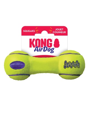 KONG Air Dog Squeaker Dumbbell Dog Toy 1ea/SM