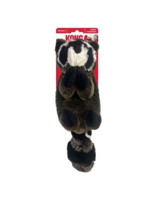 KONG Wild Low Stuff Creatures Dog Toy Raccoon 1ea/MD