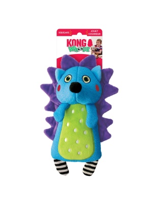 KONG Whoopz Hedgehog Dog Toy Blue 1ea/SM