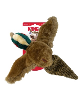 KONG Wild Low Stuff Creatures Dog Toy Pheasant 1ea/MD