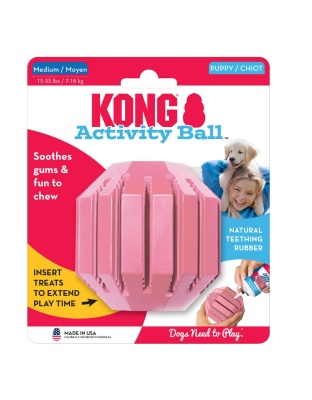 KONG Activity Ball Puppy Toy Assorted 1ea/MD