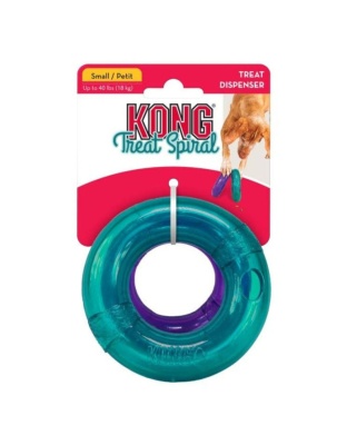 KONG Treat Spiral Ring Treat Dispenser Dog Toy Assorted 1ea/SM
