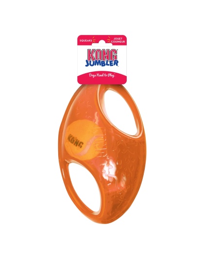 KONG Jumbler Dog Toy Football Assorted 1ea/LG/XL