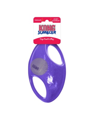 KONG Jumbler Dog Toy Football Assorted 1ea/MD/LG