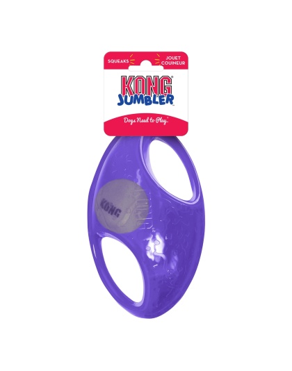 KONG Jumbler Dog Toy Football Assorted 1ea/MD/LG