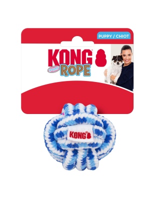 KONG Rope Puppy Toy Ball Assorted 1ea/SM
