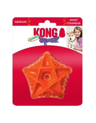 KONG Squeezz Orbitz Dog Toy Ball Assorted 1ea/SM/MD