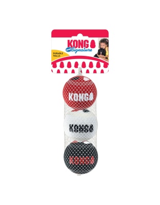 KONG Signature Sport Balls Dog Toy 1ea/MD, 3 pk
