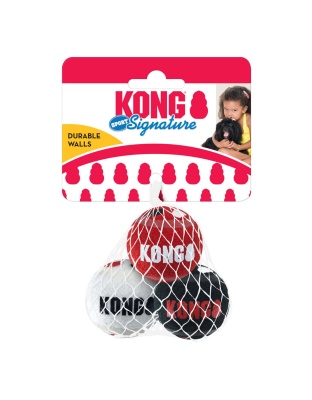 KONG Signature Sport Balls Dog Toy 1ea/XS, 3 pk